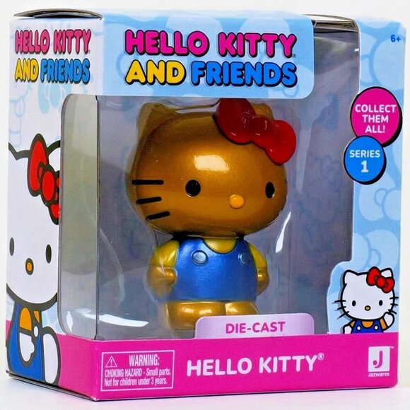 Sanrio Hello Kitty and Friends Die - Cast Figure - Gold Hello Kitty - Picture 2 of 4